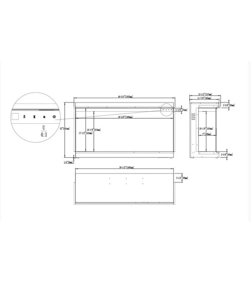 OSAKA bio-ethanol haard 3.0 kw zwart