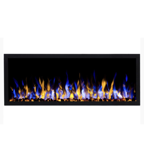 Chimenea eléctrica empotrable y mural Pauline 127 cm