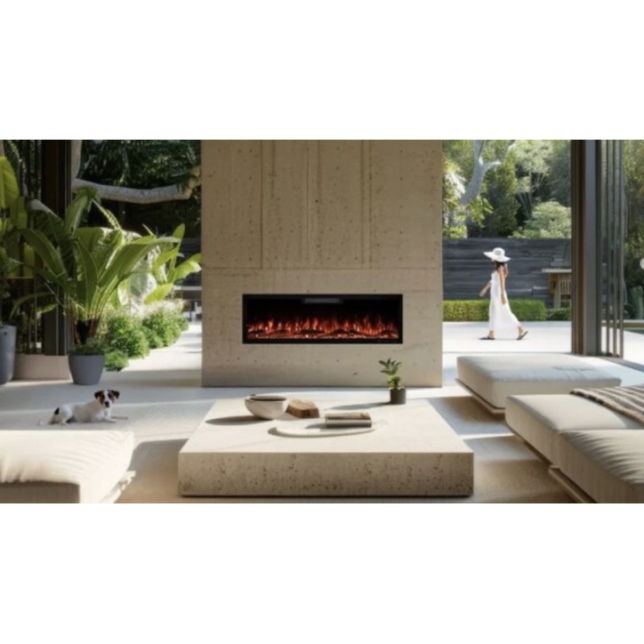 Caminetto elettrico da incasso Ella 107cm - 1400/1600 W