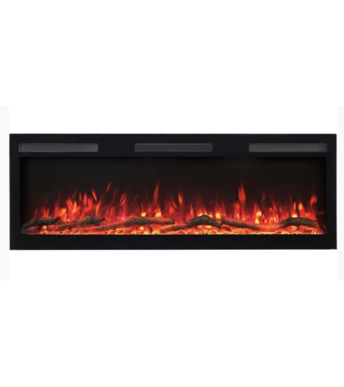 Caminetto elettrico da incasso e da parete Marjorie 128cm - 1400/1600 W