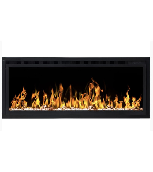 Chimenea eléctrica empotrable y mural Romuald 106cm - 1400/1600 W