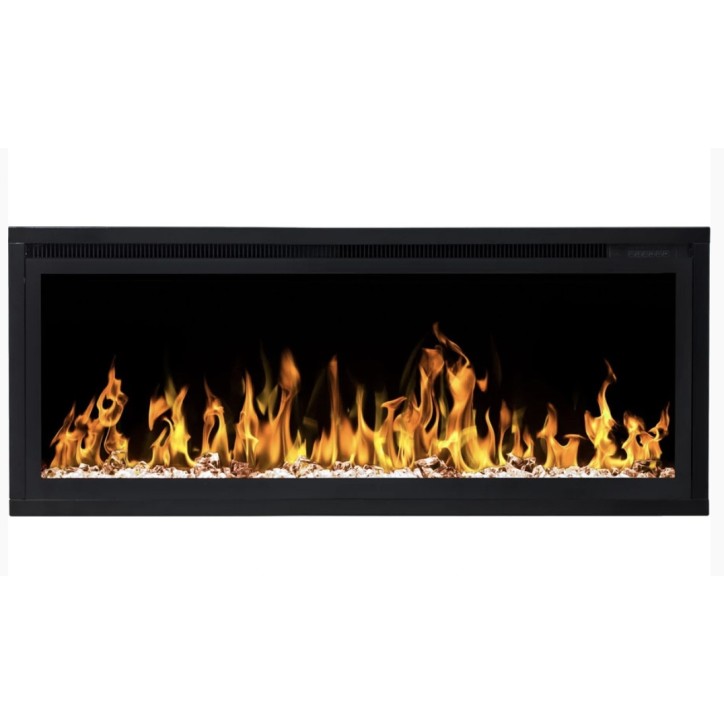 Cheminée électrique encastrable et murale Romuald 106cm - 1400/1600 W
