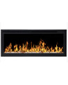 Cheminée électrique encastrable et murale Romuald 106cm - 1400/1600 W