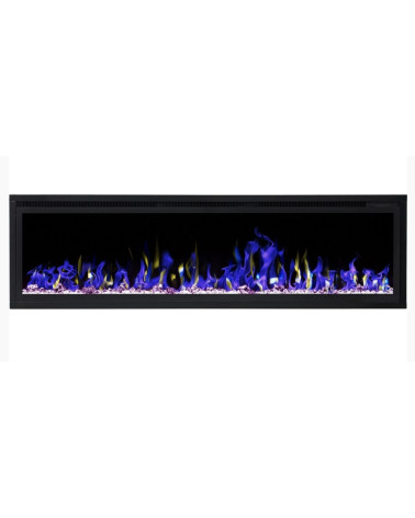 Cheminée électrique encastrable et murale Romuald 106cm - 1400/1600 W