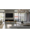 Chimenea eléctrica empotrable y mural Romuald 106cm - 1400/1600 W