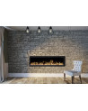Chimenea eléctrica empotrable y mural Romuald 106cm - 1400/1600 W