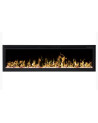 Chimenea eléctrica empotrable y mural Romuald 150 cm - 1400/1600 W