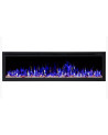 Chimenea eléctrica empotrable y mural Romuald 150 cm - 1400/1600 W