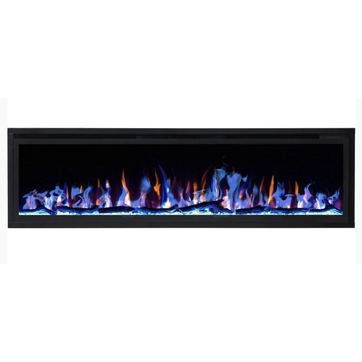 Cheminée électrique encastrable et murale Romuald 150cm - 1400/1600 W