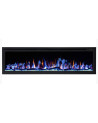Chimenea eléctrica empotrable y mural Romuald 150 cm - 1400/1600 W