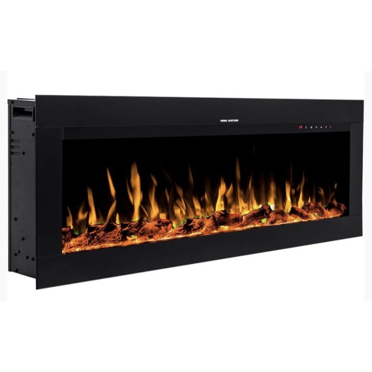 Cheminée électrique encastrable et murale Diane 115cm - 1400/1600 W