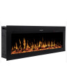 Cheminée électrique encastrable et murale Diane 115cm - 1400/1600 W