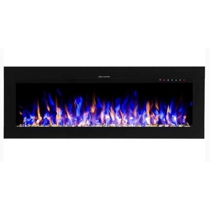 Cheminée électrique encastrable et murale Diane 115cm - 1400/1600 W