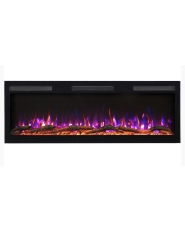Cheminée électrique encastrable et murale Marjorie 153cm - 1400/1600W