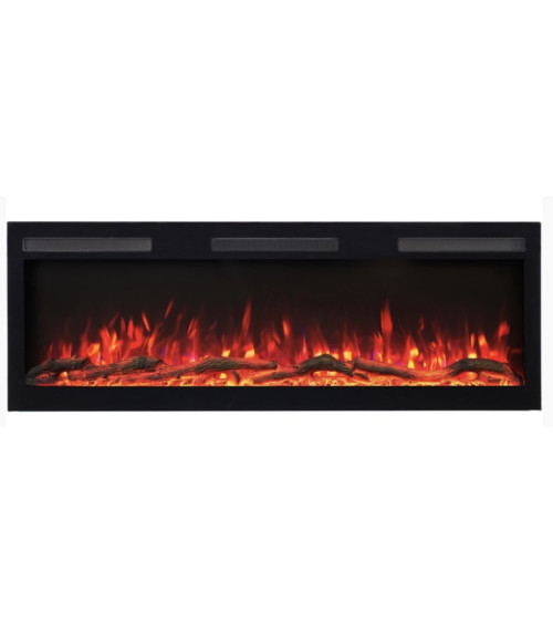 Cheminée électrique encastrable et murale Marjorie 153cm - 1400/1600W