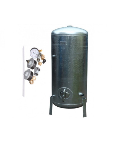 Réservoir surpresseur à eau galvanisé 2000L 10 bar avec accessoires