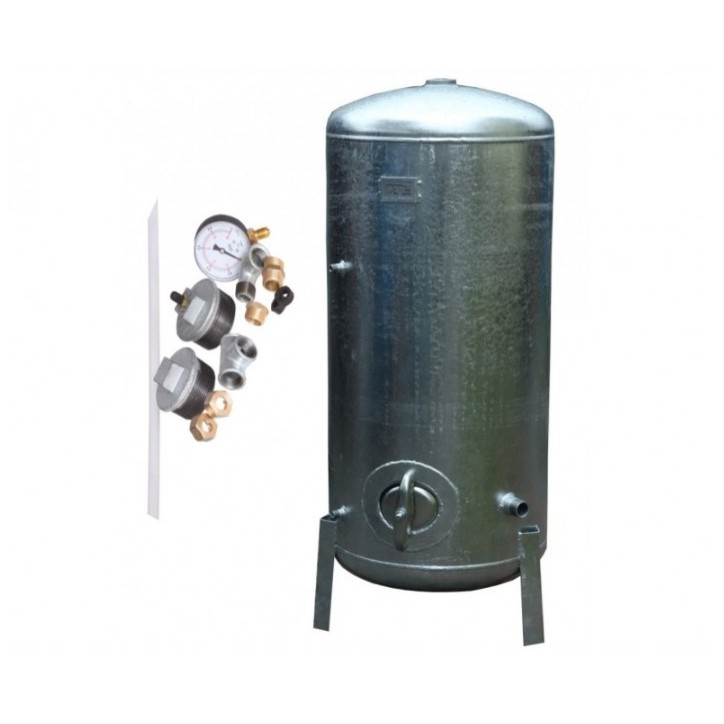 Réservoir surpresseur à eau galvanisé 2000L 10 bar avec accessoires