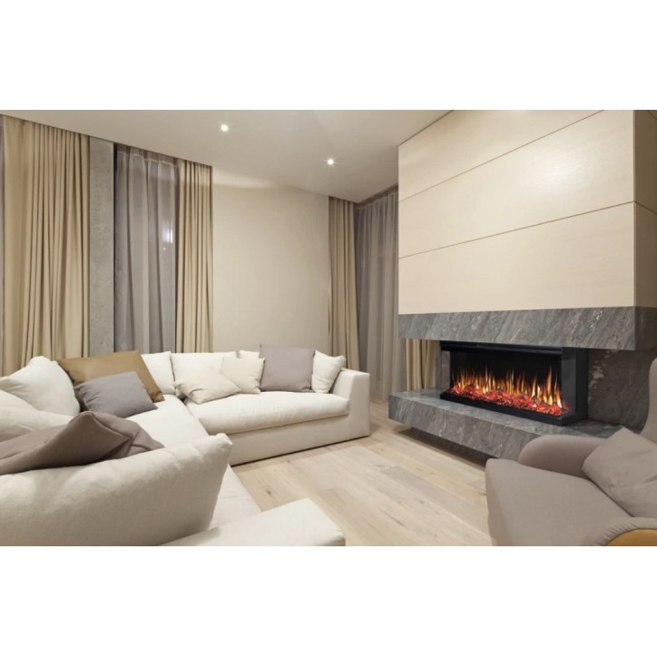 Chimenea eléctrica empotrable y mural Ulysse 107cm - 1400/1600 W