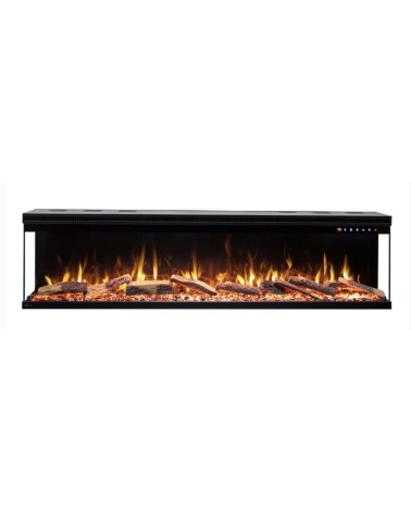 Cheminée électrique encastrable et murale Ulysse 107cm - 1400/1600 W