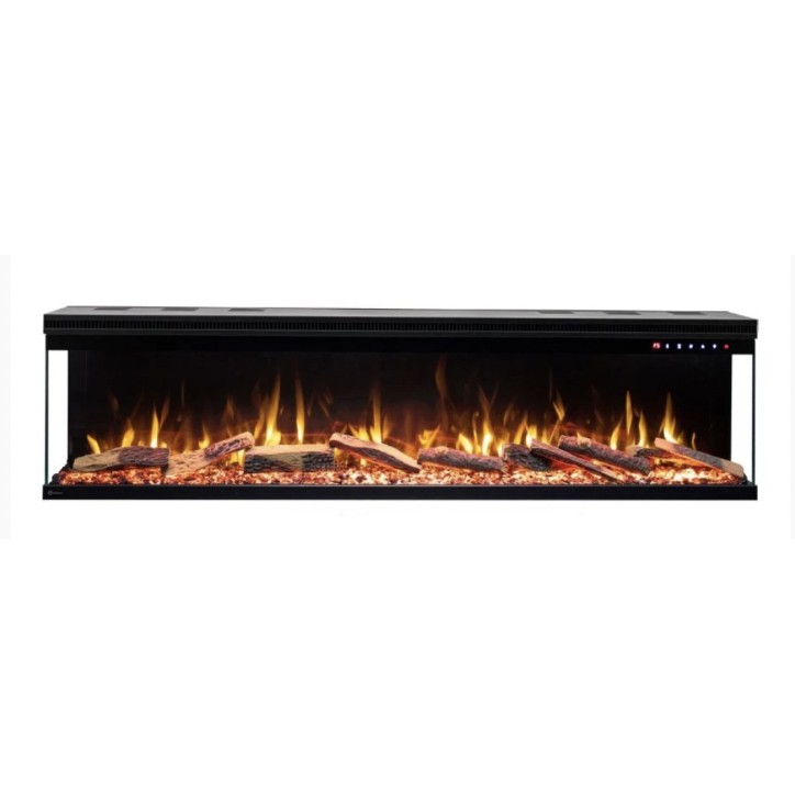 Chimenea eléctrica empotrable y mural Ulysse 107cm - 1400/1600 W