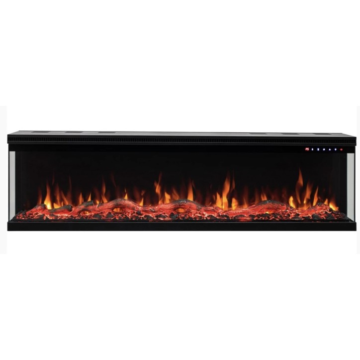 Chimenea eléctrica empotrable y mural Ulysse 107cm - 1400/1600 W