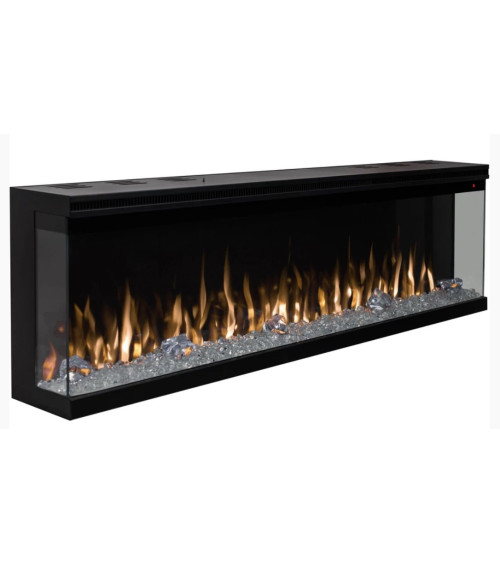 Chimenea eléctrica empotrable y mural Ulysse 107cm - 1400/1600 W