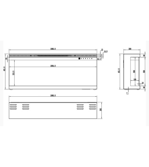 copy of OSAKA bio-ethanol haard 3.0 kw zwart