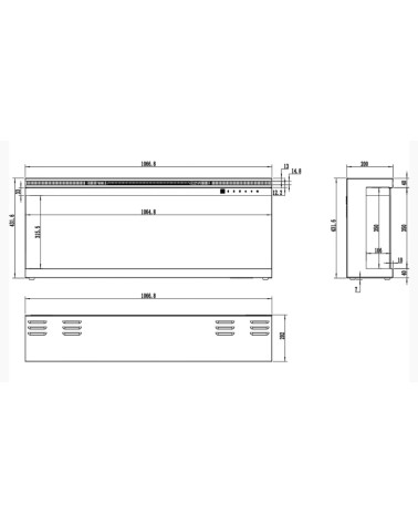 copy of Chéminée bio-éthanol OSAKA 3.0 kw noir