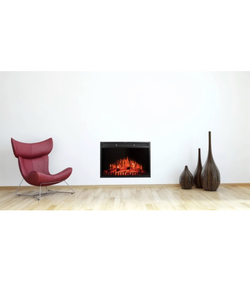 Chimenea eléctrica empotrable Lisa 70 cm – 900/1800 W