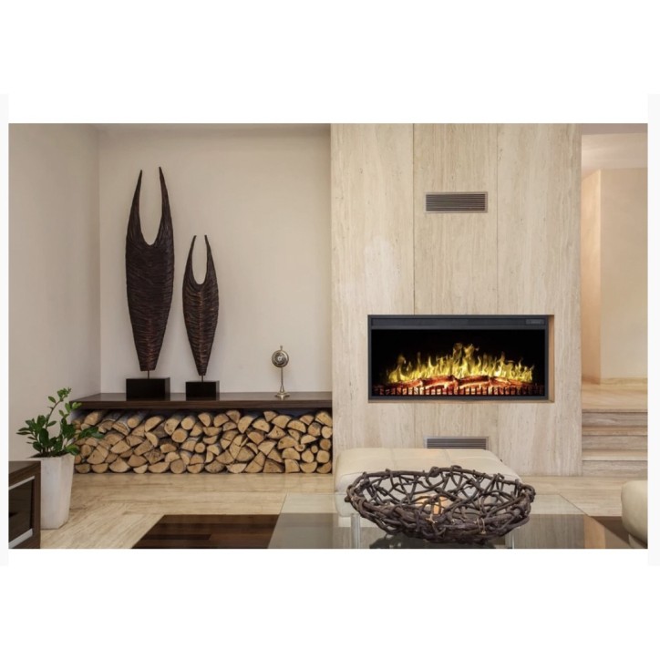 Cheminée électrique encastrable Lisa 130cm - 900/1800 W