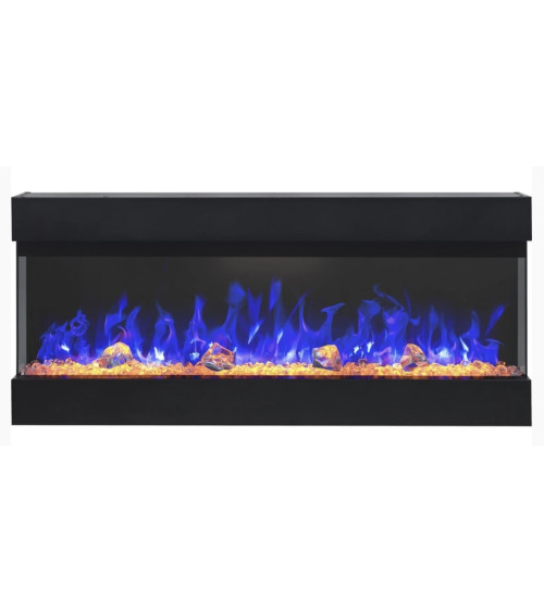 Cheminée électrique encastrable et murale Iris 110cm - 750/1500 W