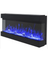 Cheminée électrique encastrable et murale Iris 110cm - 750/1500 W