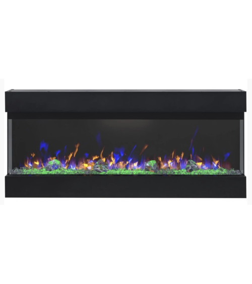 Cheminée électrique encastrable et murale Iris 110cm - 750/1500 W