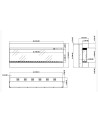 Cheminée électrique encastrable et murale Iris 110cm - 750/1500 W
