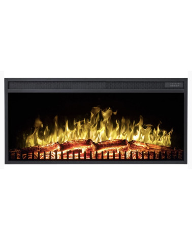 Chimenea eléctrica empotrable Lisa 100 cm – 900/1800 W