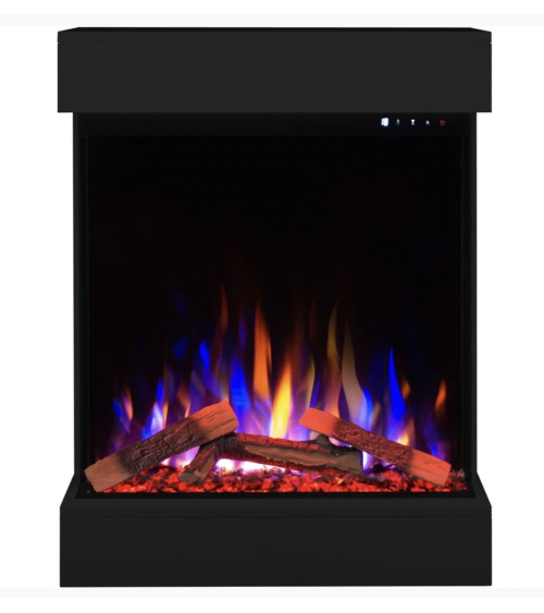 Caminetto elettrico da parete David Nero – 750/1500 W
