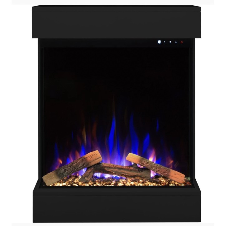 Cheminée électrique murale David Noir - 750/1500W