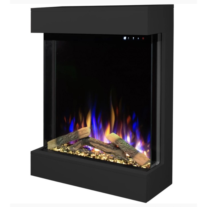 Caminetto elettrico da parete David Nero – 750/1500 W