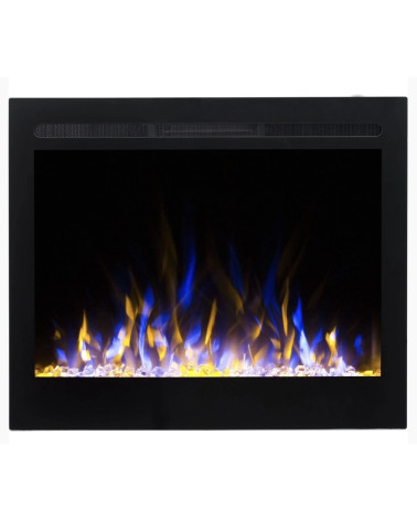 Cheminée électrique encastrable et murale Marjorie 77cm - 1400/1600W