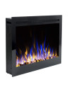 Cheminée électrique encastrable et murale Marjorie 77cm - 1400/1600W