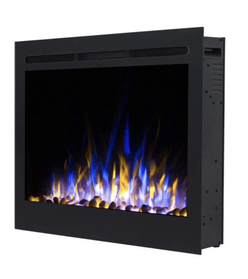 Chimenea eléctrica empotrable y mural Marjorie 77 cm - 1400/1600 W