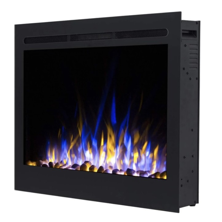 Chimenea eléctrica empotrable y mural Marjorie 77 cm - 1400/1600 W