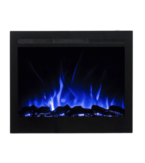 Cheminée électrique encastrable et murale Marjorie 77cm - 1400/1600W