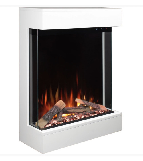 Cheminée électrique murale David Blanc - 750/1500W