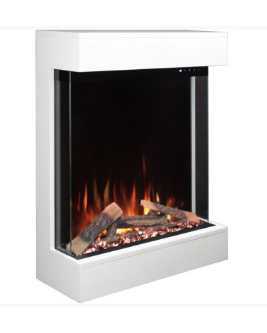 Cheminée électrique murale David Blanc - 750/1500W