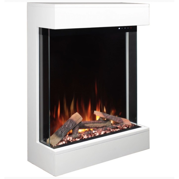 Cheminée électrique murale David Blanc - 750/1500W