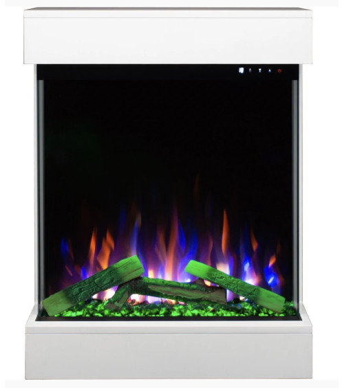 Cheminée électrique murale David Blanc - 750/1500W