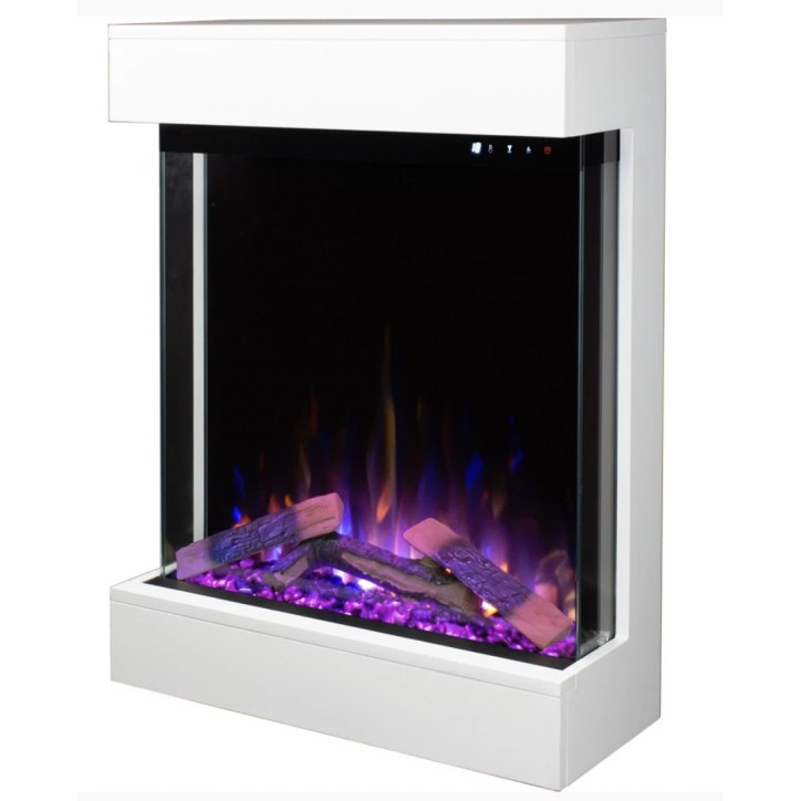 Cheminée électrique murale David Blanc - 750/1500W