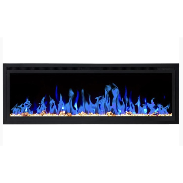 Cheminée électrique encastrable et murale Romuald 165cm - 1400/1600 W