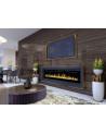 Chimenea eléctrica empotrable y mural Marjorie 114cm - 750/1500W
